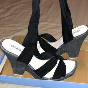PAZZO Ankle Wrap Wedges